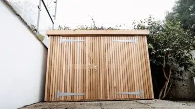 Animated preview from a guide to sheds built for British weather