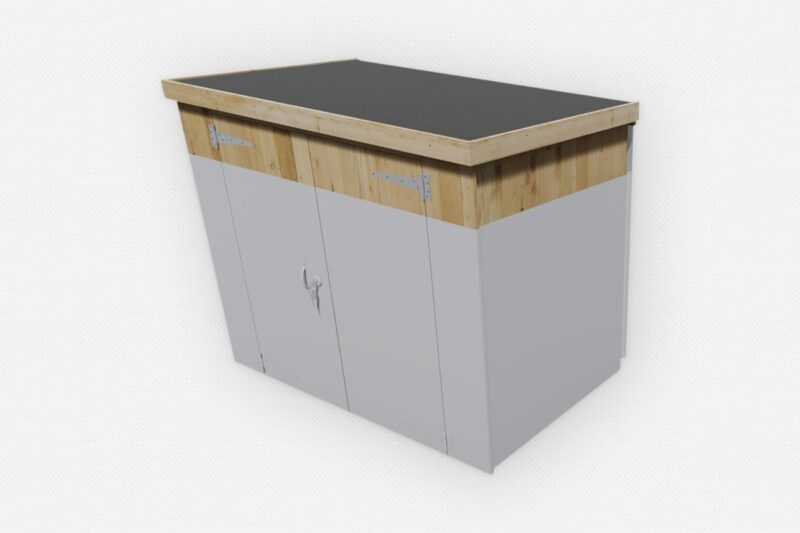 Plus-height add-on fitted to a Classic Bike Shed