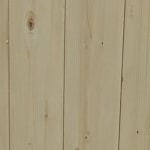 Sample of pine tongue and groove cladding used on Brighton Bike Sheds products
