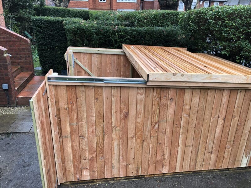 Cargo Bike Shed built for storing extended-frame and cargo bikes, image 6 in the product gallery